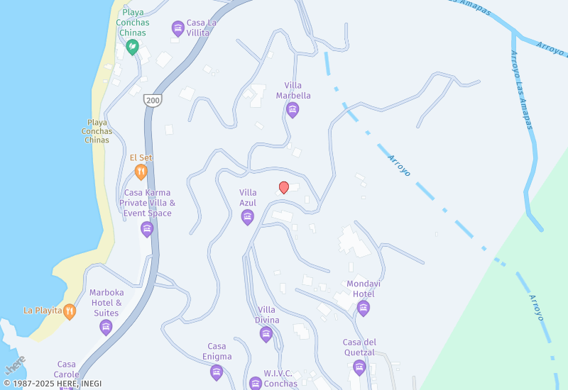 133 Paseo de Las Conchas Chinas  Mapa de ubicación