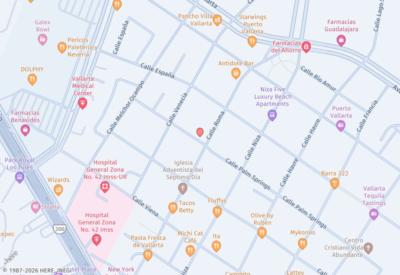 407 Roma Encore Location map