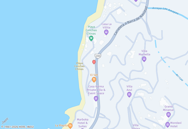 864 CARR. A BARRA DE NAVIDAD 10 VILLAS BANDERAS PH Mapa de ubicación