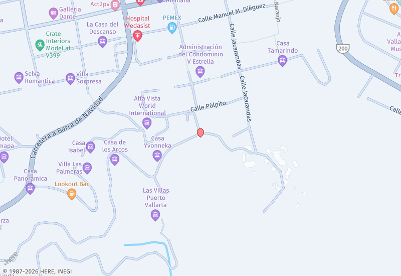 Aguacate Lot Location map