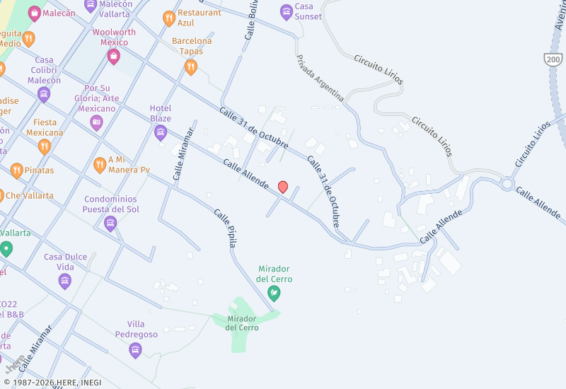 CASA ALLENDE Mapa de ubicación