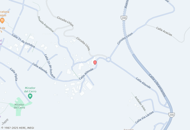 Casa Allende 2 Mapa de ubicación
