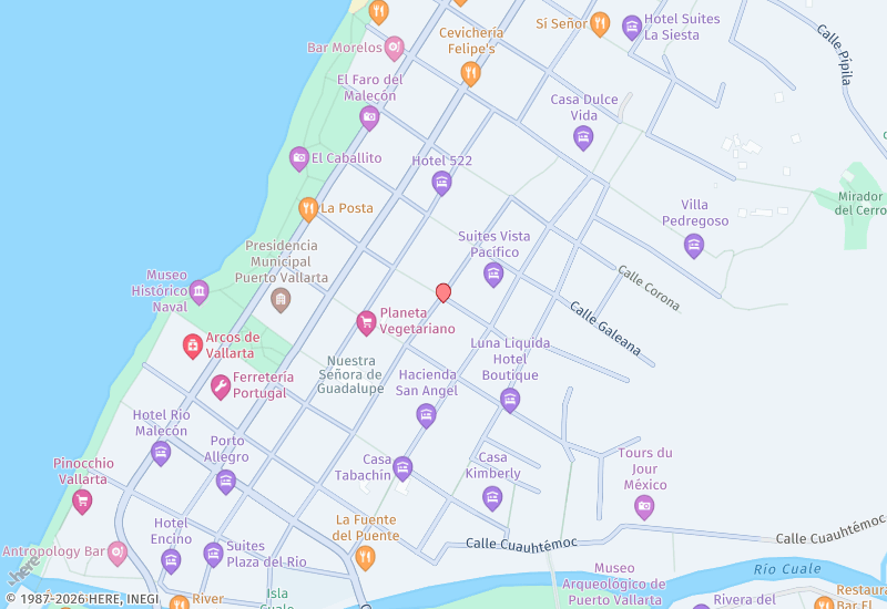 Casa Azul Celeste Location map