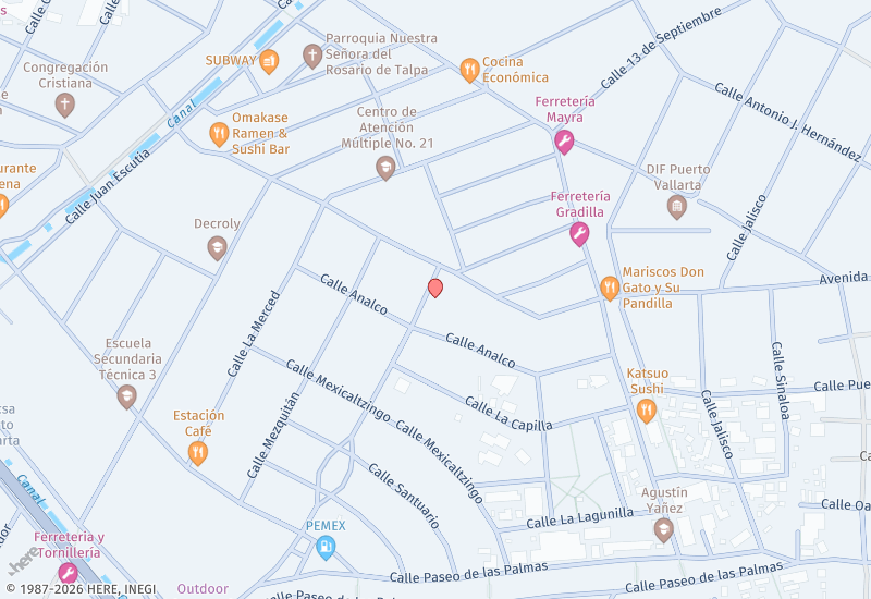 Casa Candelaria Location map
