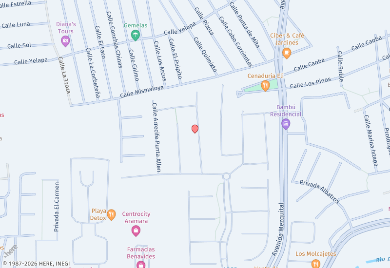 Casa Estrella Las Moras Mapa de ubicación