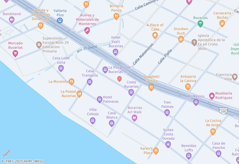 Casa Iguana  Mapa de ubicación