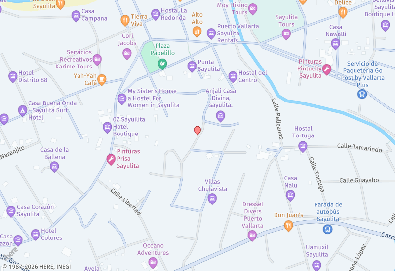 Casa Jardin Mapa de ubicación