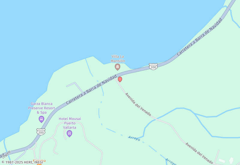 Casa La garcita Villas Altas Garza Blanca 315 Location map