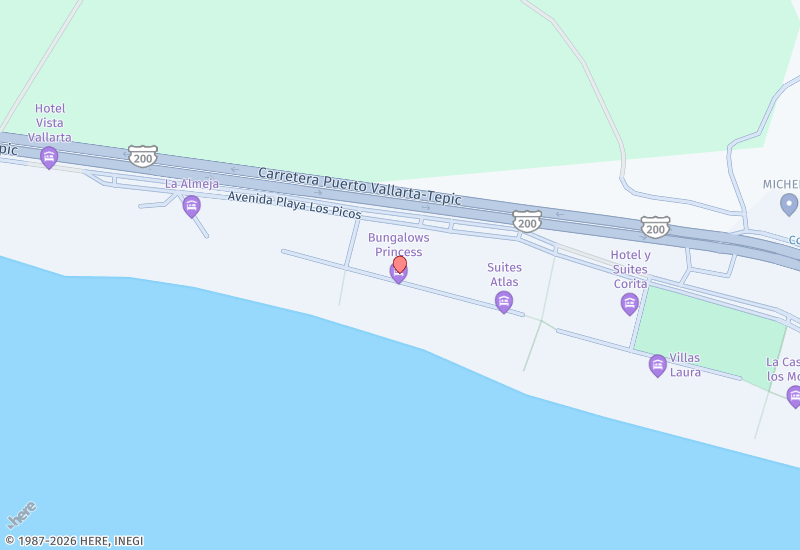 Casa Las Palmas Bucerias 203 Location map