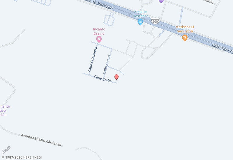 Casa Los Arboles Mapa de ubicación