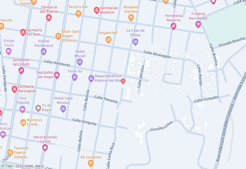 Casa Misty Location map