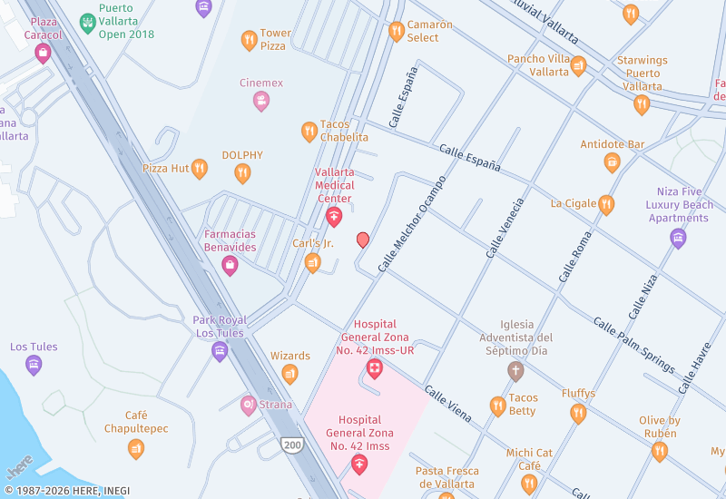 Casa Nilo Mapa de ubicación