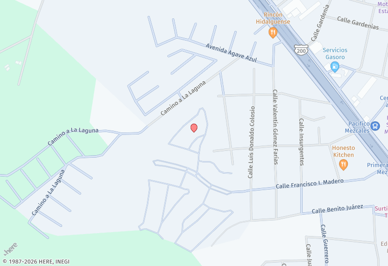 Casa Refugio Laguna Mapa de ubicación