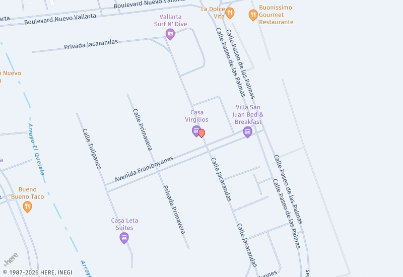 Casa Virgilio Mapa de ubicación