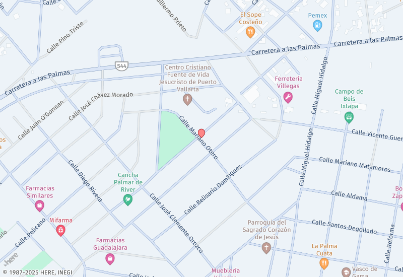 Casa de las aves Location map