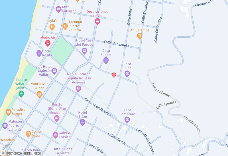 Condo Margarita  Location map
