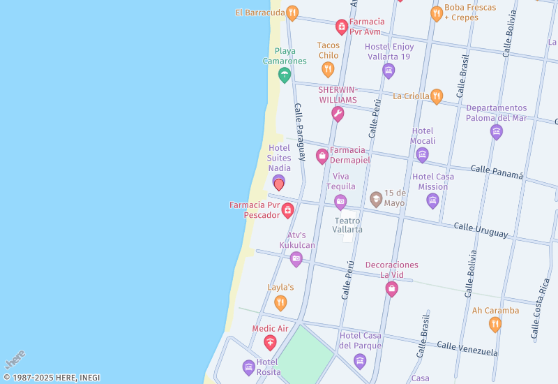 Hotel Suites Nadia 127 Uruguay P.V. JA Location map