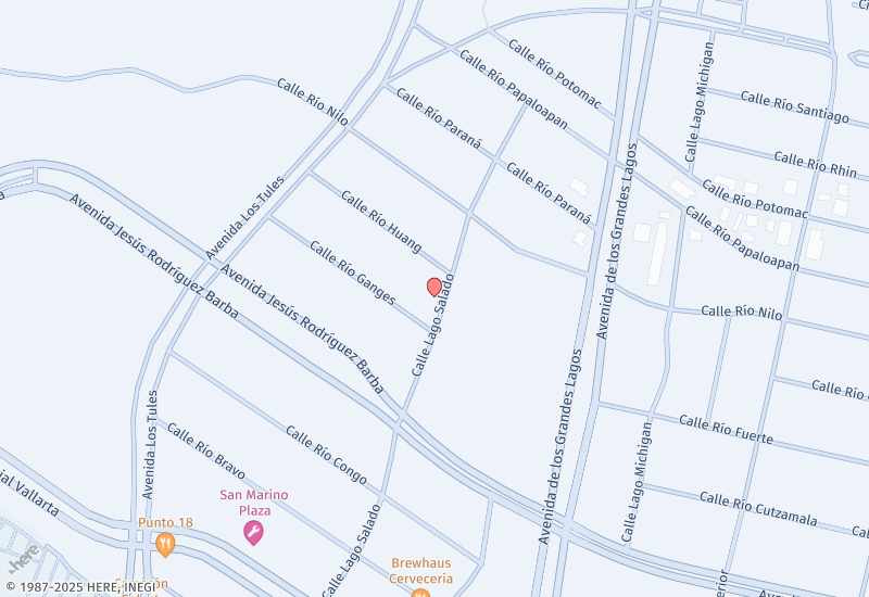 LAGO SALADO 159 FLUVIAL VALLARTA Mapa de ubicación