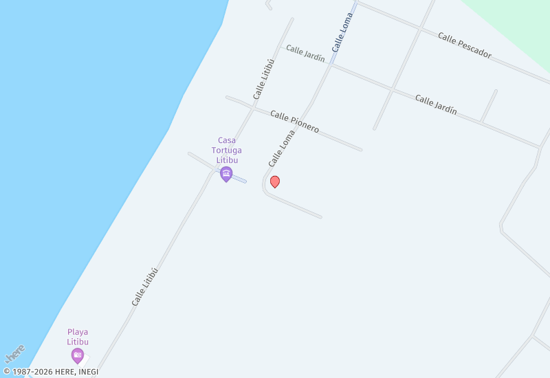 LITIBU BEACH HOUSE Location map