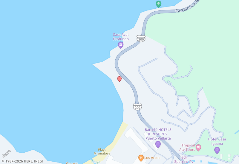 La Jolla de Mismaloya 7303 Mapa de ubicación