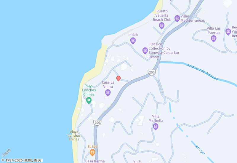 La Villa Linda  Mapa de ubicación