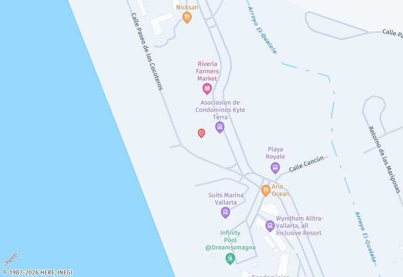 Las Alamandas Casa Claire Mapa de ubicación