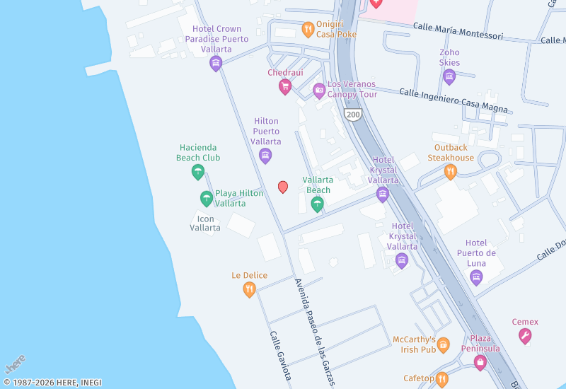 Las Garzas 8  Location map