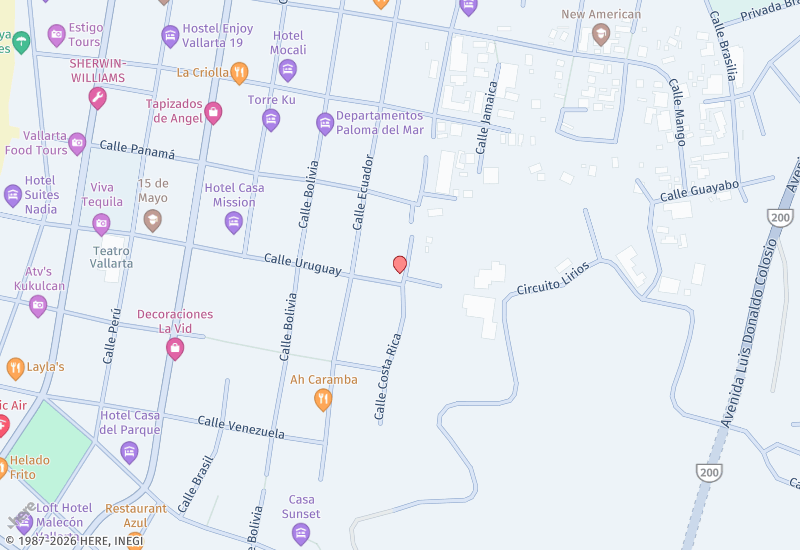 Los Altos C7 Mapa de ubicación