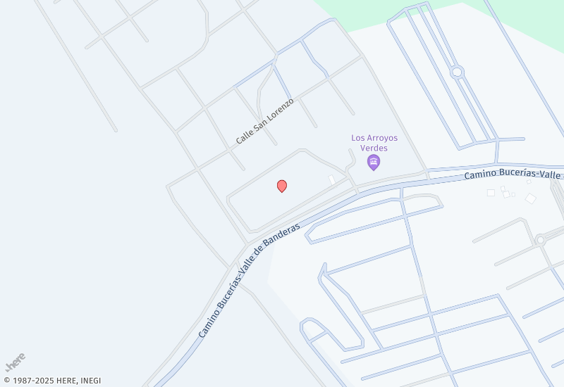 Los Arroyos Verdes Mapa de ubicación