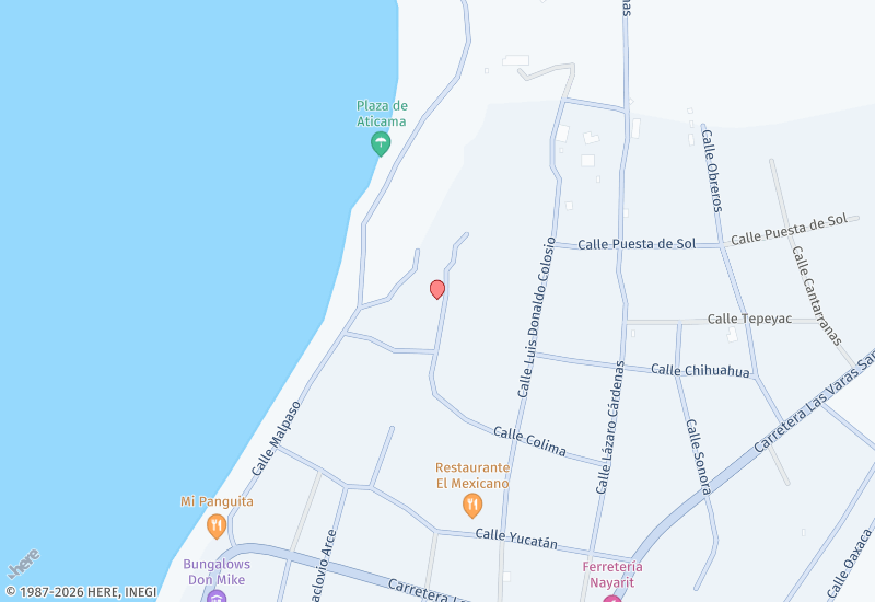 Lot 43 Aticama Location map