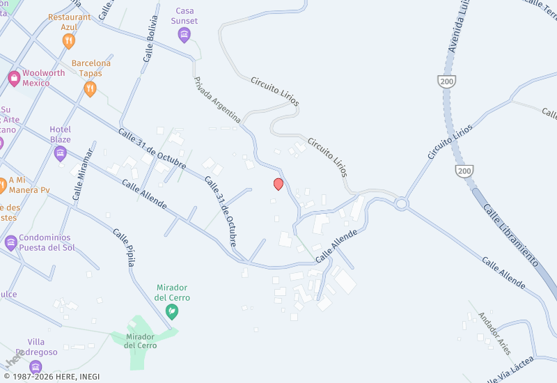 Lote 7, 5 de Diciembre Mapa de ubicación