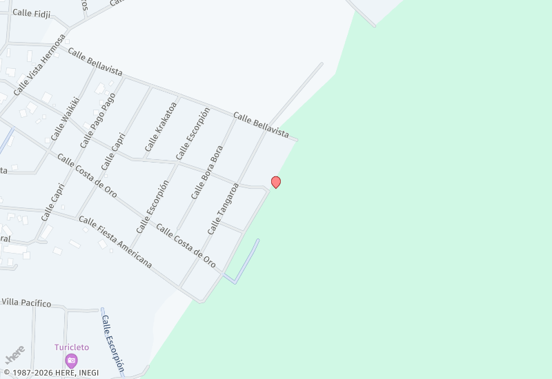 Lote Linda Vista Oceano Mapa de ubicación
