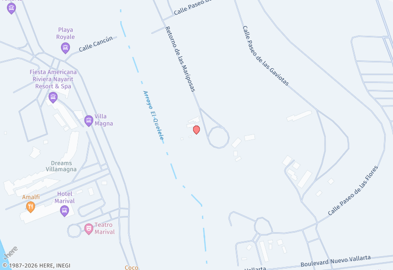 Mariposas 120 Location map