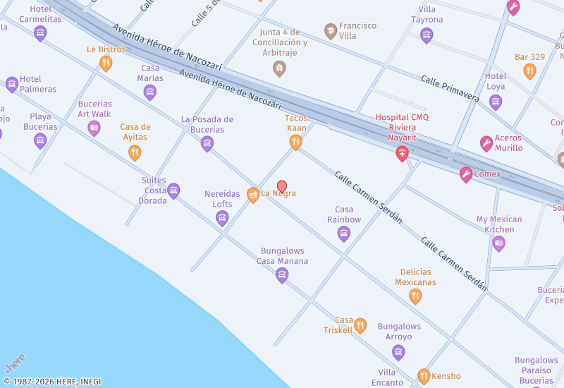 Oceana Bucerias Arena 103 Location map