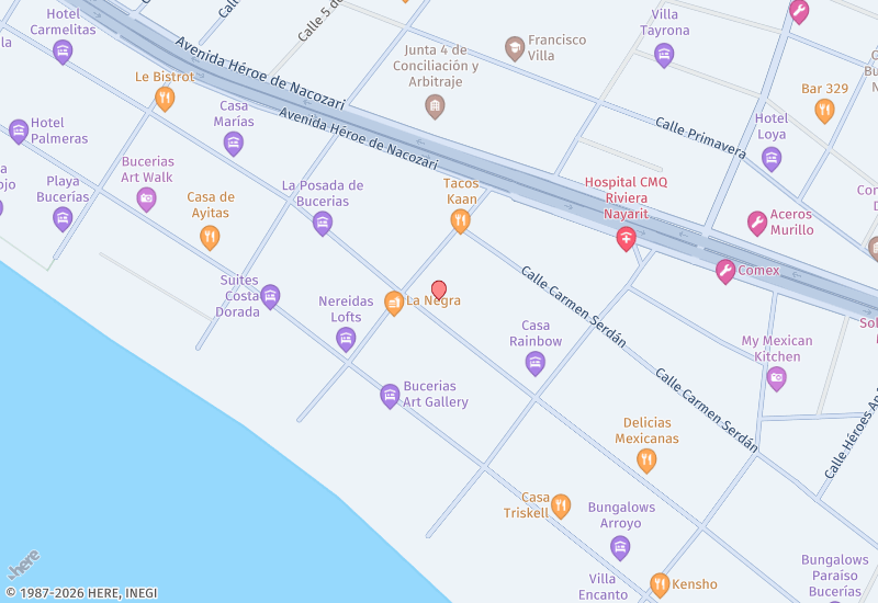 Oceana Bucerias Arena 104 Location map