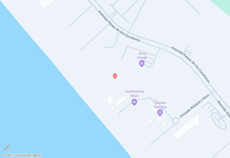 PH Aria Ocean Coral Location map