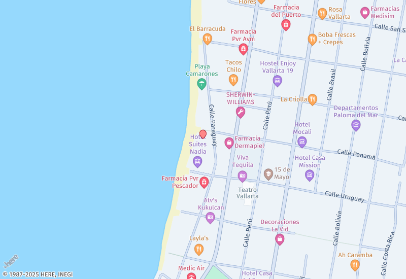 PLAYA CAMARONES 1 Mapa de ubicación