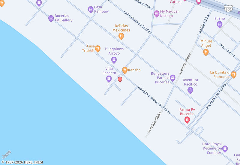 Pavilion Bucerias 205 Location map