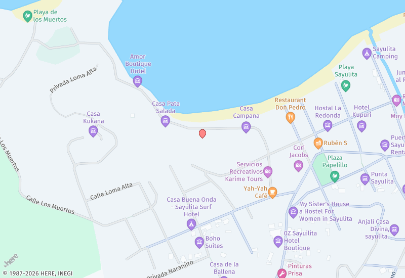 Playa Iguana 2 Mapa de ubicación