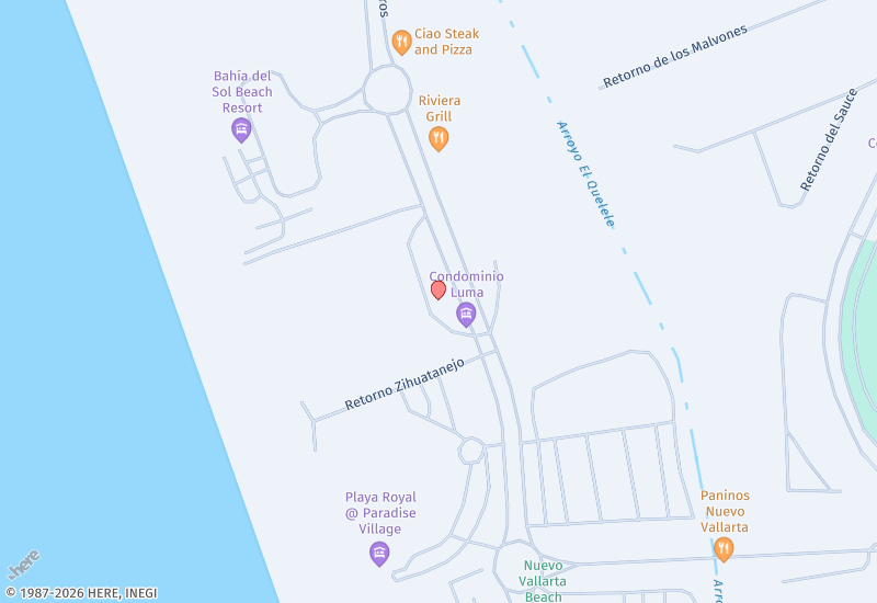 Playa Royale 1336 Mapa de ubicación