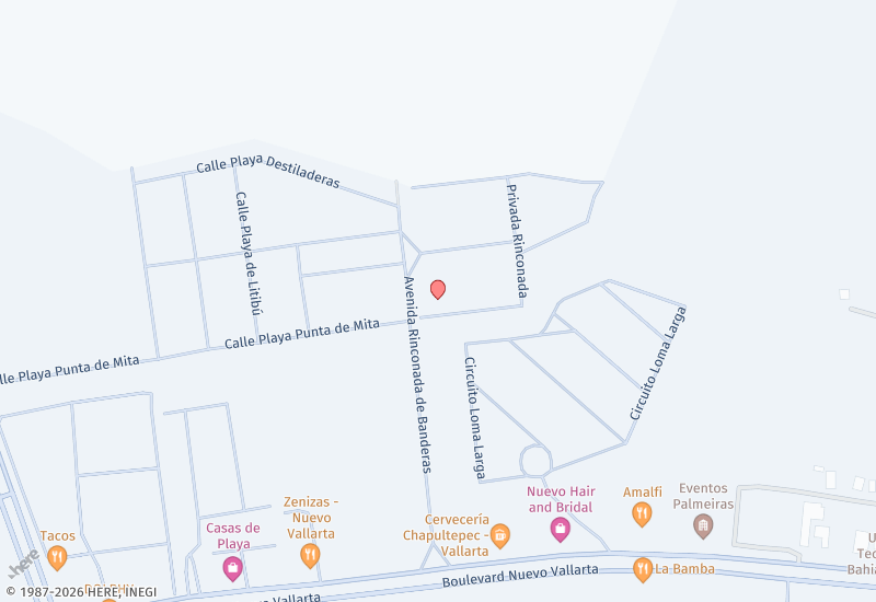 Rinconada de Banderas Casa 65 Mapa de ubicación