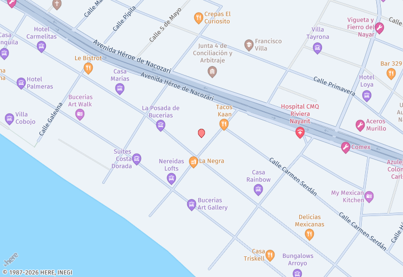 SOL 102 Mapa de ubicación
