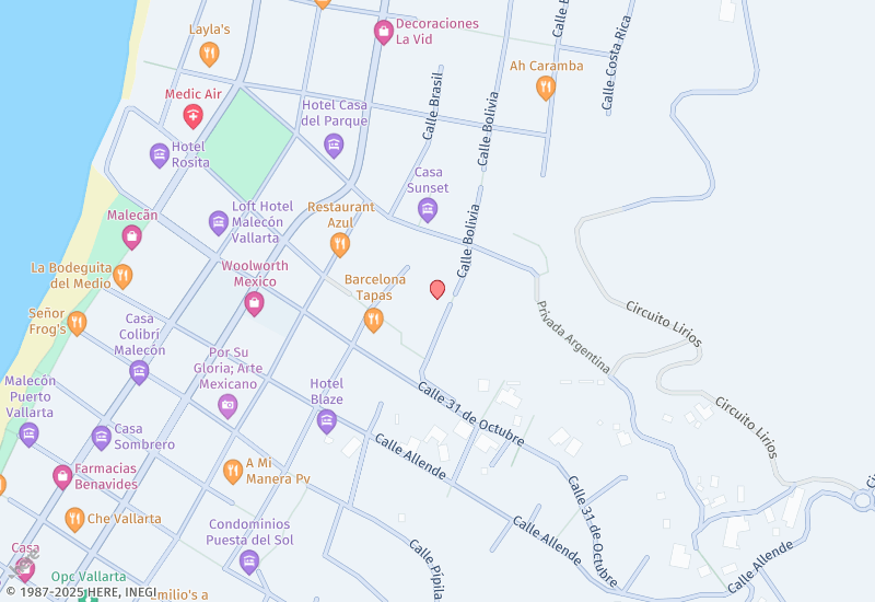 San Antonio del Mar 5 Mapa de ubicación