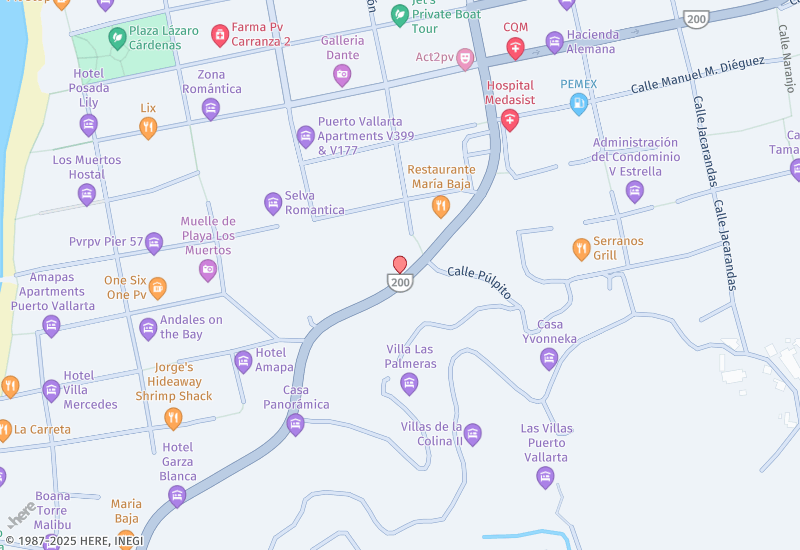 South Bay 210 Mapa de ubicación
