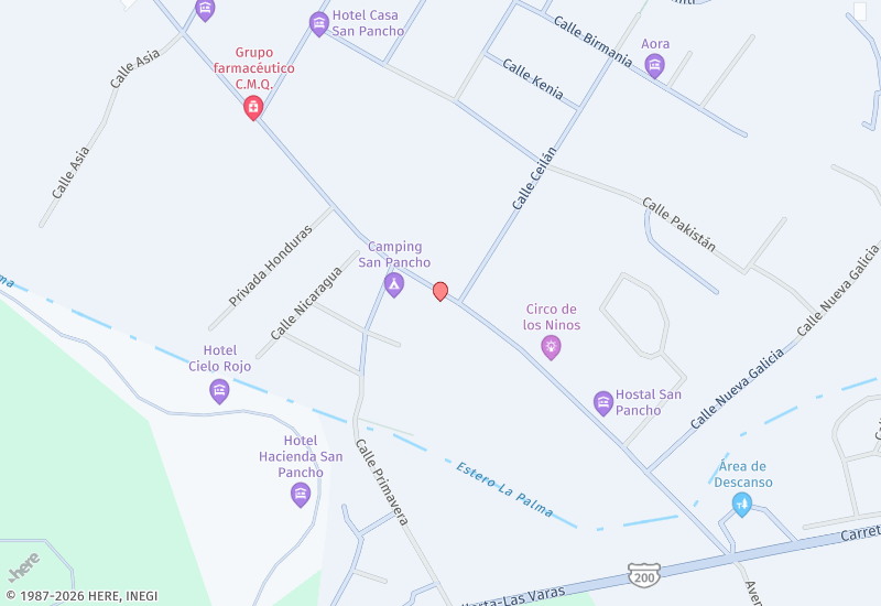 Terreno San Pancho Calle Tercer Mundo | 430 m² Mapa de ubicación