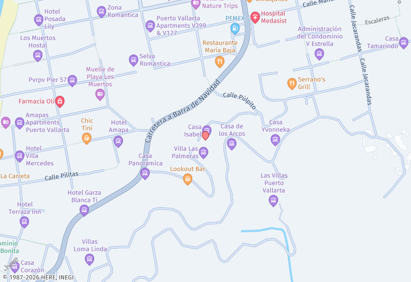 VILLA LAS VENTANAS Mapa de ubicación