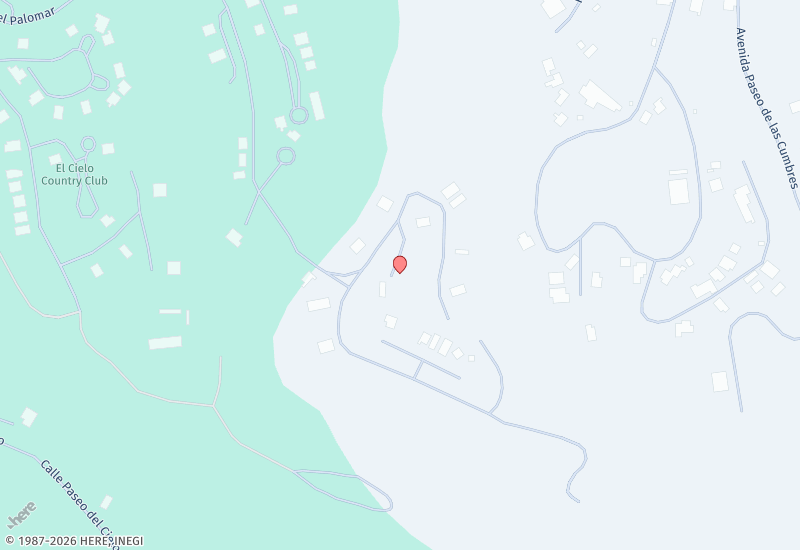 Villa El Cielo Country Club Mapa de ubicación