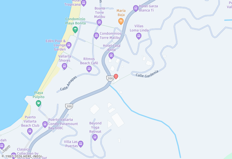 Villa Tizoc Rosa 1 + Lot Location map