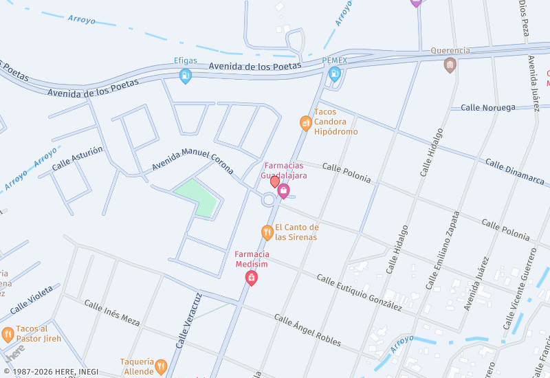 Esquina única en Pitillal: 339?m² de uso mixto en plena zona de alto tráfico. ¡Descubre tu próximo éxito inmobiliario!” Mapa de ubicación